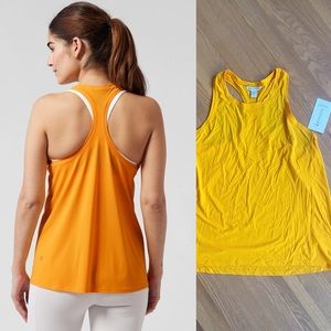 New - never worn, tags on! Athleta Ultimate Train Tank in Rad Sunshine. Size L.
